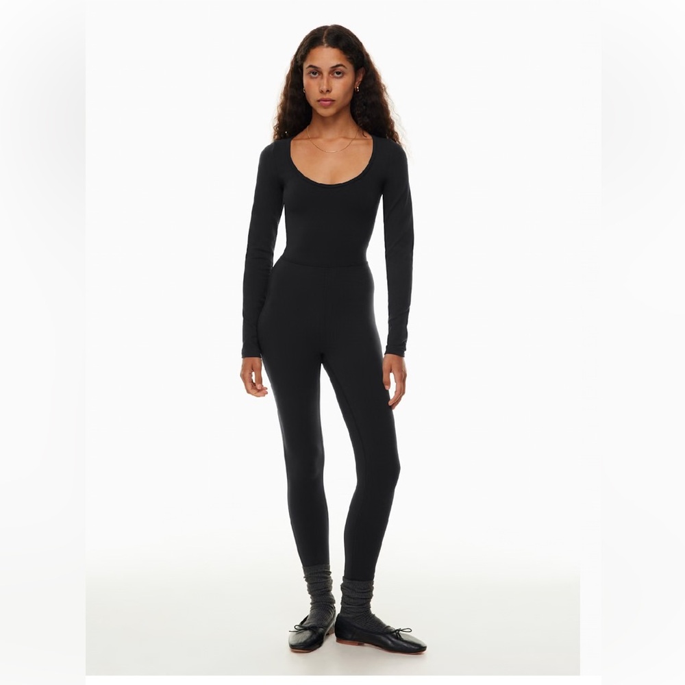 Aritzia Maxe Black Long-Sleeve Jumpsuit